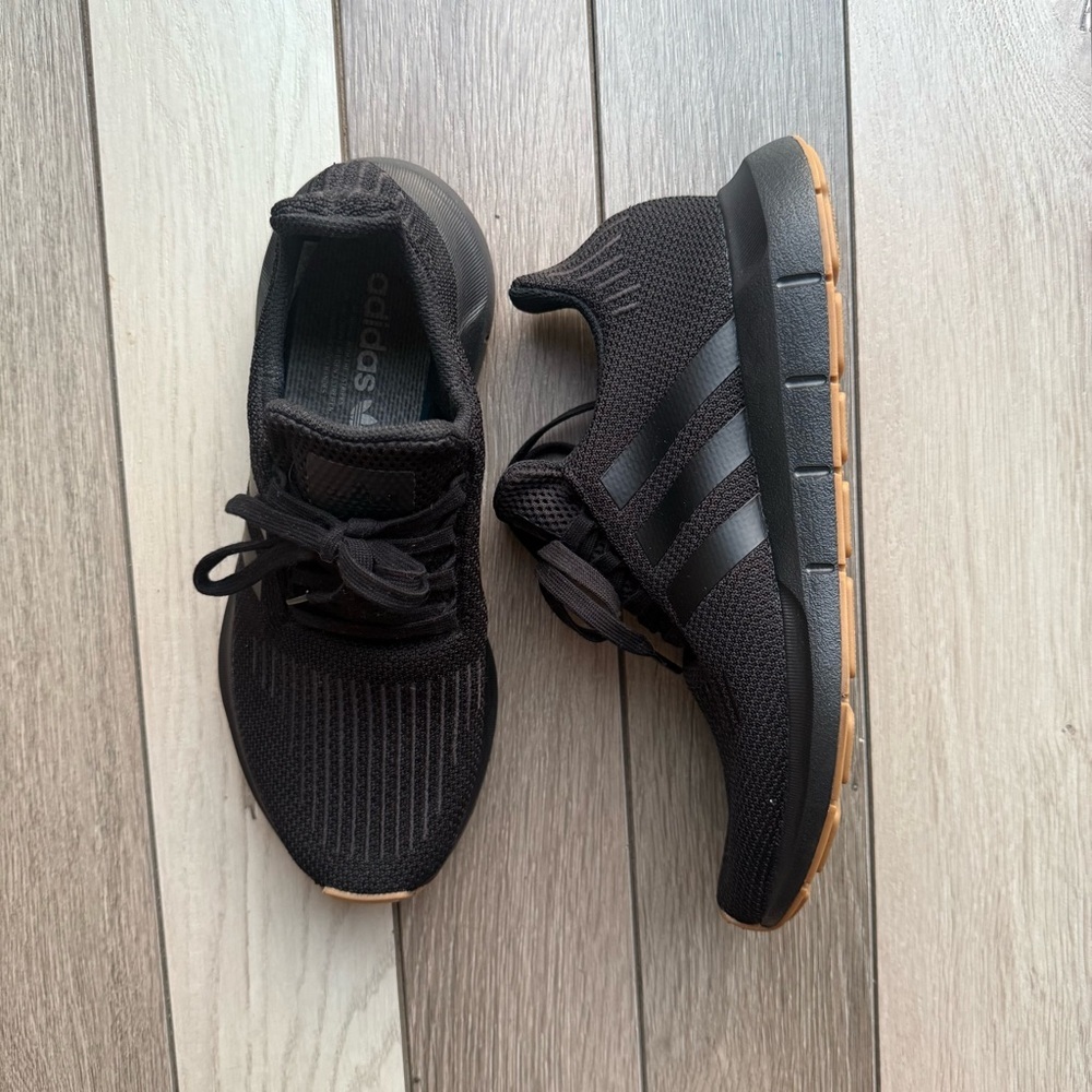 Adidas Men's Black Athletic Sneakers - Picture 1 of 7